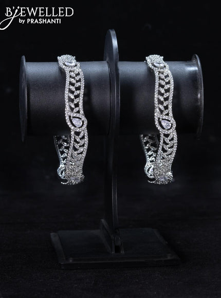 Zircon bangle with cz stones - {{ collection.title }} by Prashanti Sarees