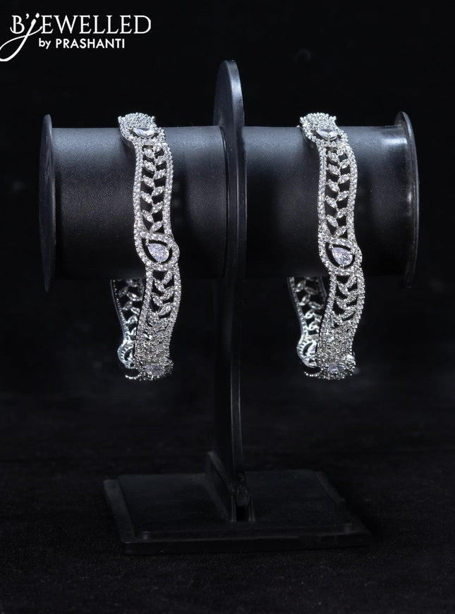 Zircon bangle with cz stones - {{ collection.title }} by Prashanti Sarees