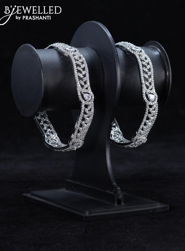 Zircon bangle with cz stones - {{ collection.title }} by Prashanti Sarees