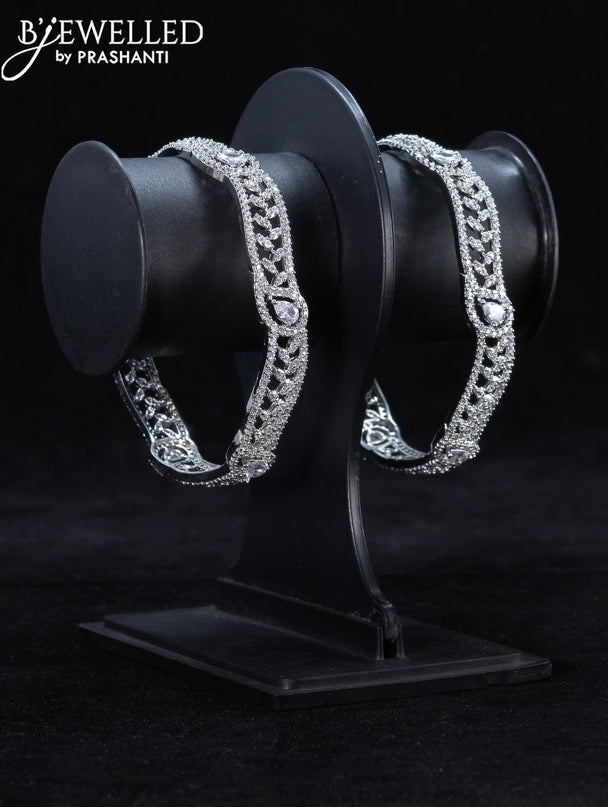 Zircon bangle with cz stones - {{ collection.title }} by Prashanti Sarees